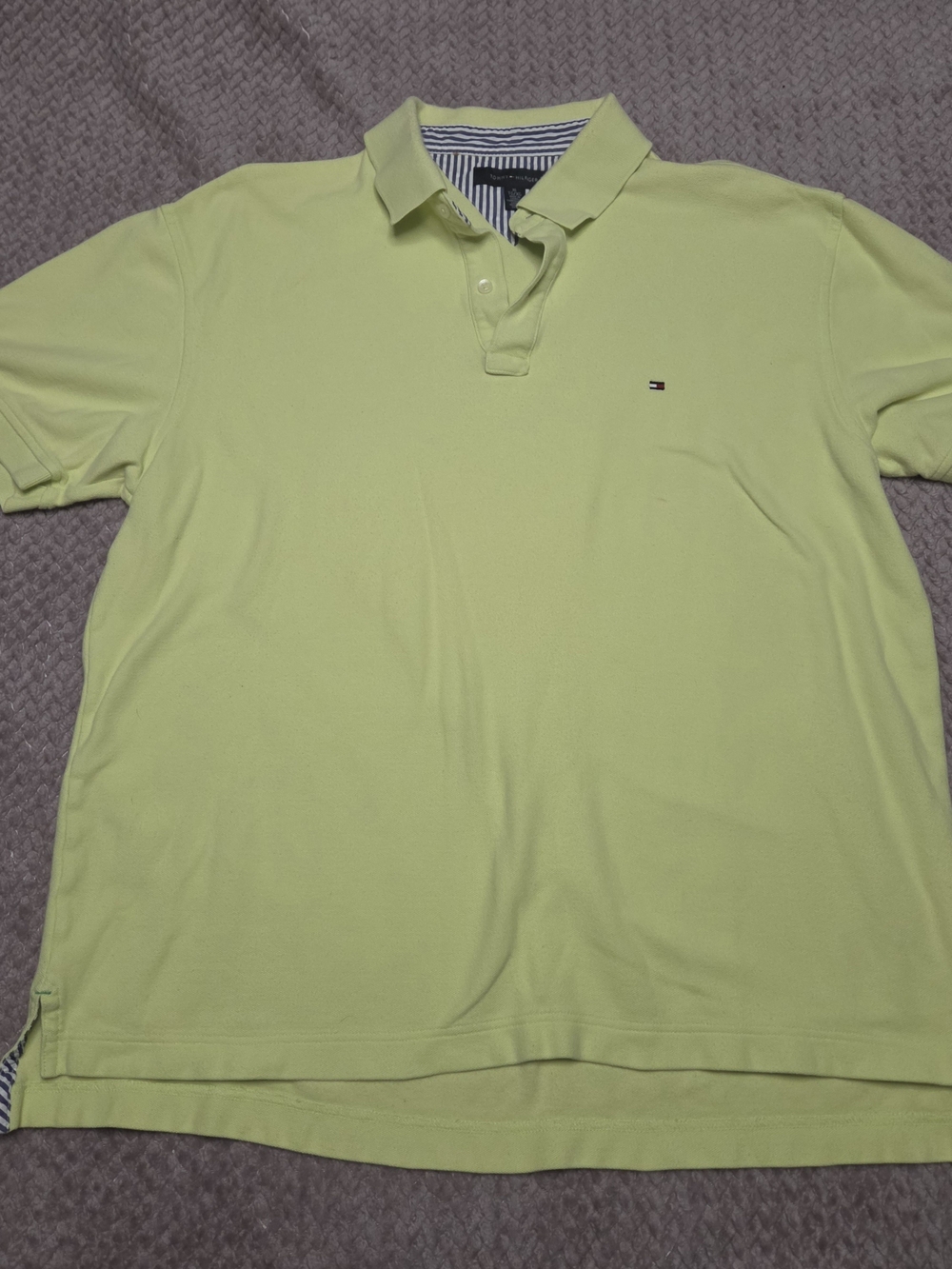Tommy Hilfiger Men's Lime Polo with Chest Logo